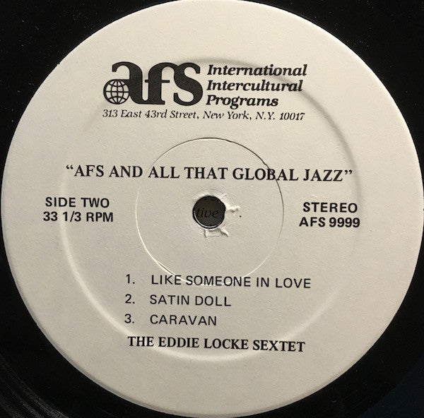 Eddie Locke Sextet : "Afs And All That Global Jazz" (LP, Album)