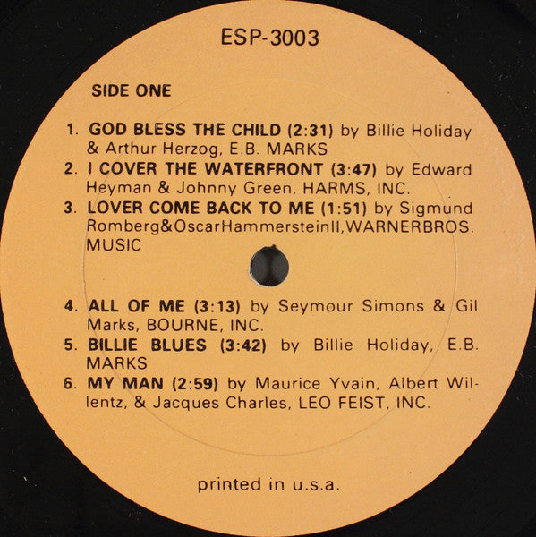 Billie Holiday : 1953-56 Radio & TV Broadcasts Volume 2 (LP, Album, RE)