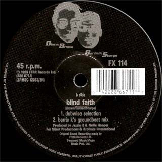 Diana Brown & Barrie K Sharpe : Blind Faith (12")