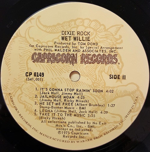 Wet Willie : Dixie Rock (LP, Album, San)