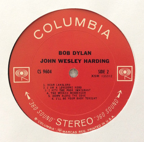 Bob Dylan : John Wesley Harding (LP, Album)