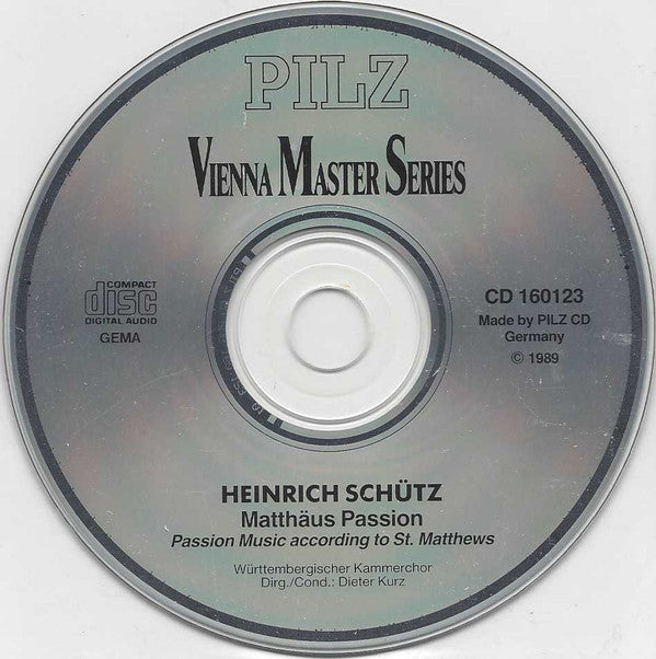 Heinrich Schütz : Matthäus-Passion (CD)