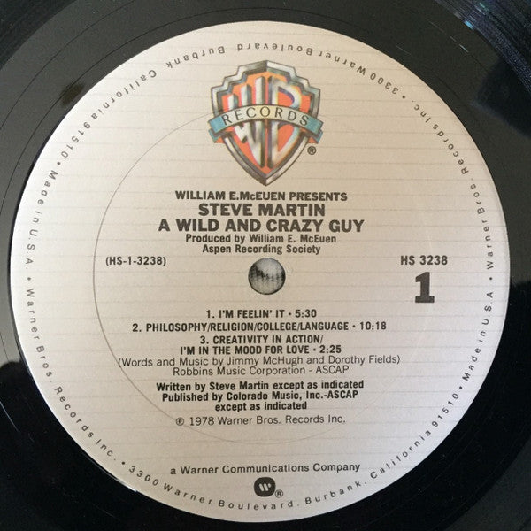 Steve Martin (2) : A Wild And Crazy Guy (LP, Album, Club, RE, San)