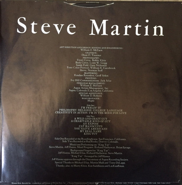 Steve Martin (2) : A Wild And Crazy Guy (LP, Album, Club, RE, San)