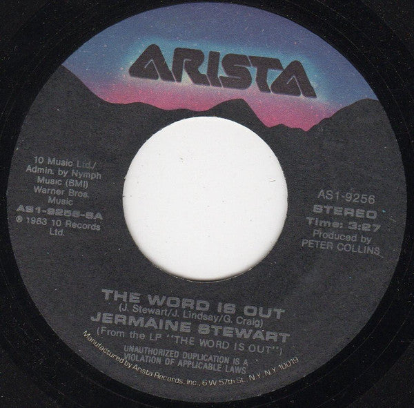 Jermaine Stewart : The Word Is Out (7", Single)