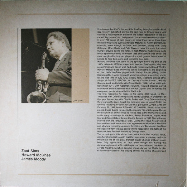 Howard McGhee, James Moody, Zoot Sims : Europa Jazz (LP, Mono)
