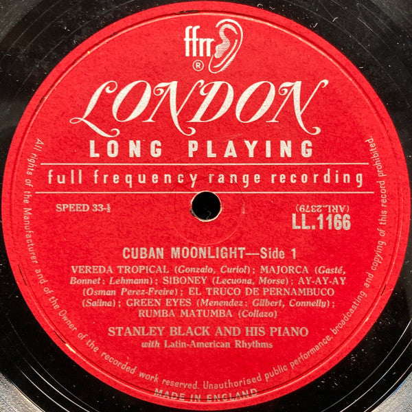 Stanley Black : Cuban Moonlight (LP, Album, Mono)
