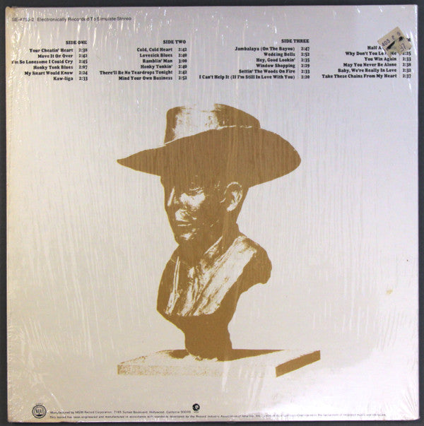 Hank Williams : 24 Of Hank Williams' Greatest Hits (2xLP, Comp, RE, PRC)