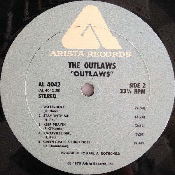 The Outlaws* : Outlaws (LP, Album)
