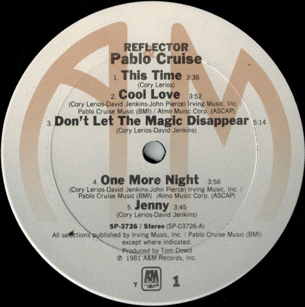 Pablo Cruise : Reflector (LP, Album, Ter)