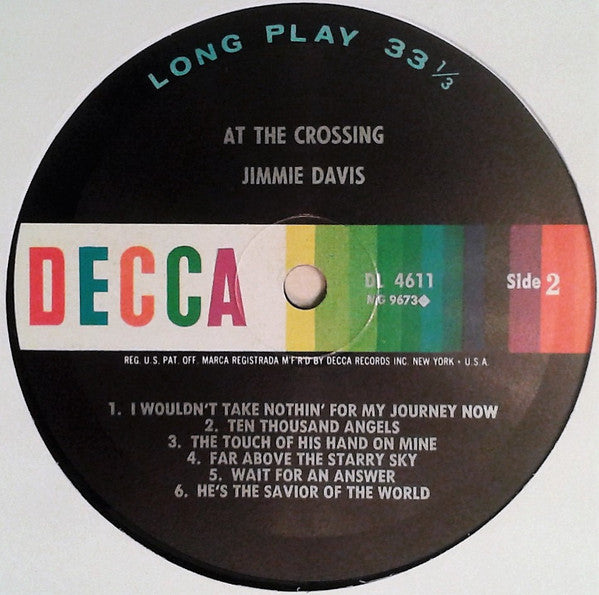 Jimmie Davis : At The Crossing (LP, Mono)
