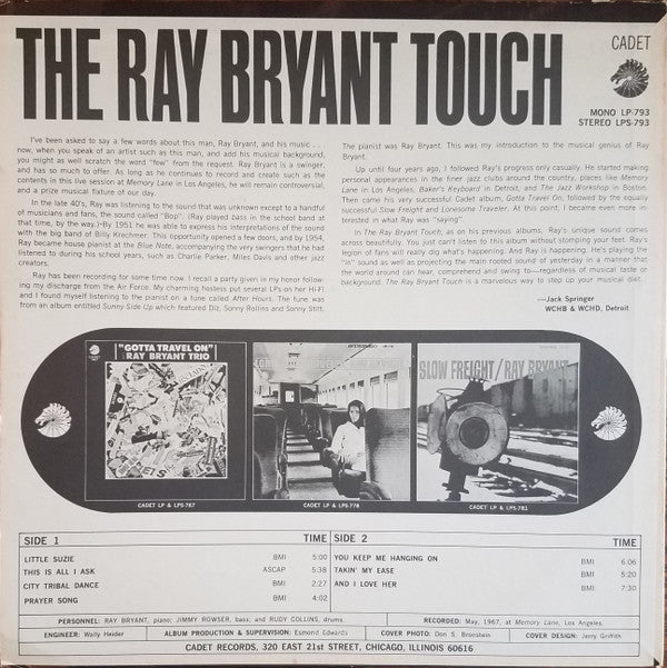Ray Bryant : The Ray Bryant Touch (LP, Album)