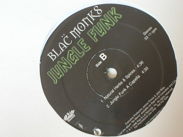 Blac Monks : Jungle Funk (12", Promo)