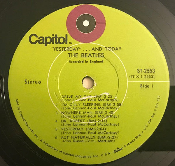 The Beatles : Yesterday And Today (LP, Album, Comp, RE, Jac)