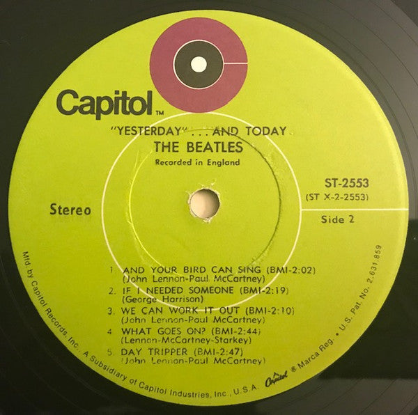 The Beatles : Yesterday And Today (LP, Album, Comp, RE, Jac)