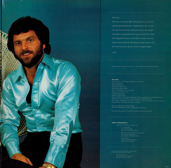 Larry Gatlin And The Gatlin Brothers Band* : Straight Ahead (LP, Album, Gat)