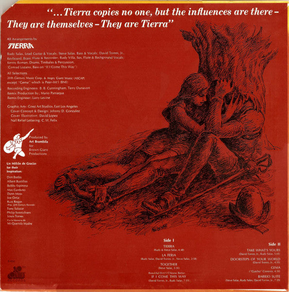 Tierra : Tierra (LP, Album, Promo)