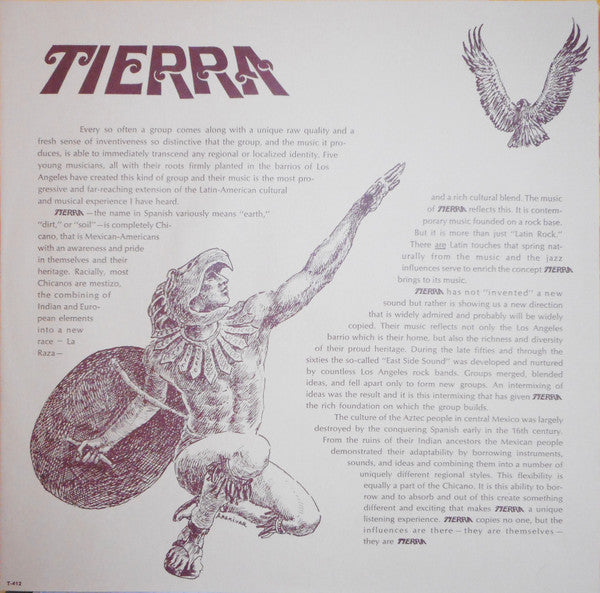 Tierra : Tierra (LP, Album, Promo)