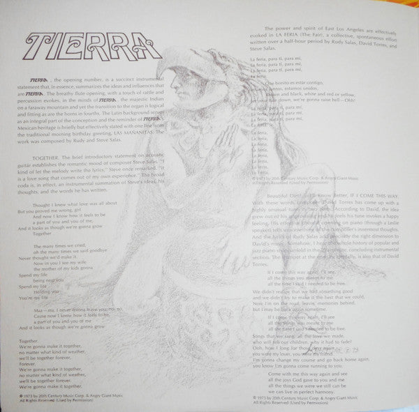 Tierra : Tierra (LP, Album, Promo)