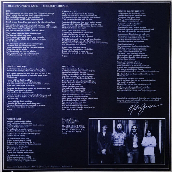 Mike Greene (3) : Midnight Mirage (LP, Album)