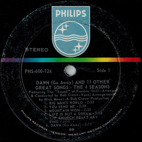 The 4 Seasons* : Dawn (Go Away) And 11 Other Great Songs (LP)