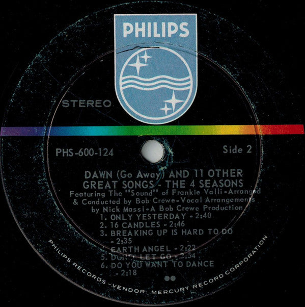 The 4 Seasons* : Dawn (Go Away) And 11 Other Great Songs (LP)