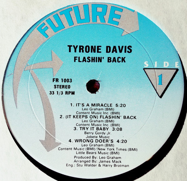 Tyrone Davis : Flashin' Back (LP, Album)