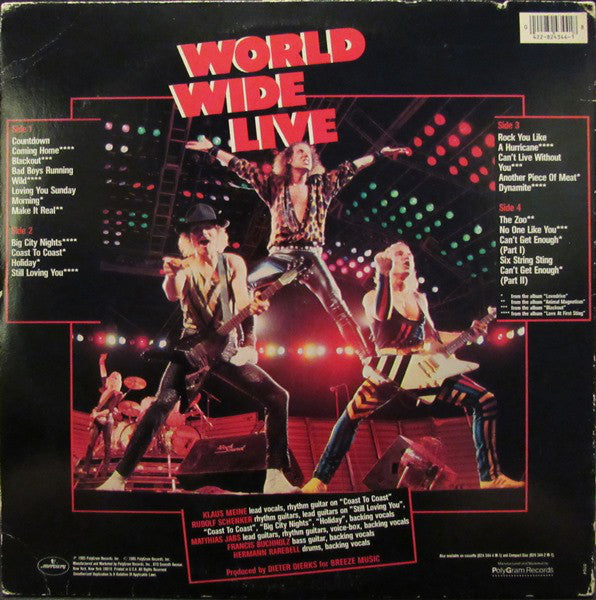 Scorpions : World Wide Live (2xLP, Album, 22)