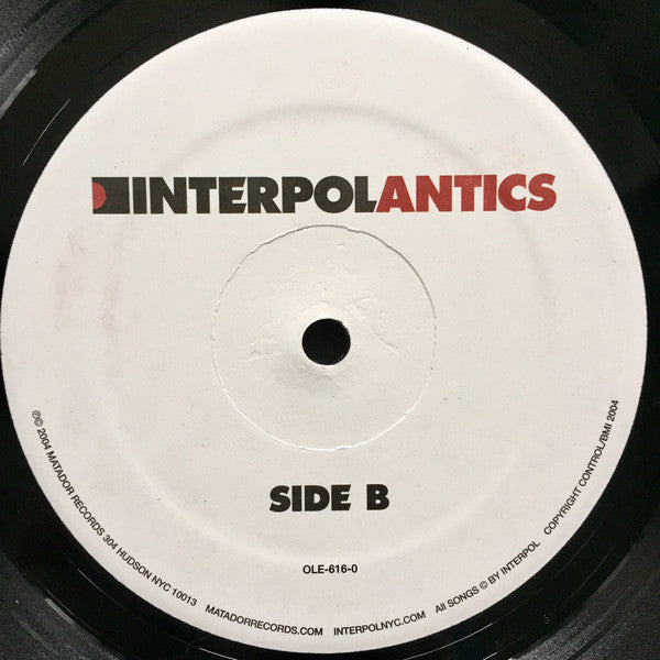 Interpol : Antics (LP, Album, RE)