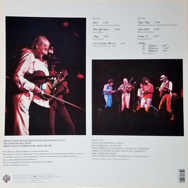 Stephane Grappelli* / David Grisman : Live (LP, Wak)