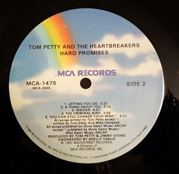 Tom Petty And The Heartbreakers : Hard Promises (LP, Album, RE, Pin)