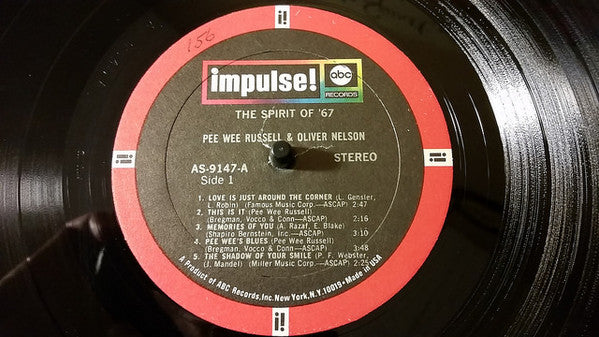 Pee Wee Russell And Oliver Nelson And His Orchestra : The Spirit Of '67 (LP, Album, RE, Gat)