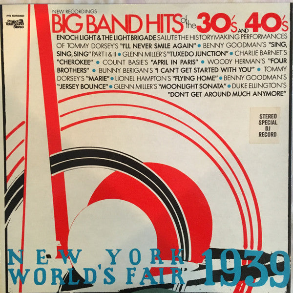 Enoch Light & The Light Brigade* : Big Band Hits Of The 30's & 40's (LP, Comp, Promo)