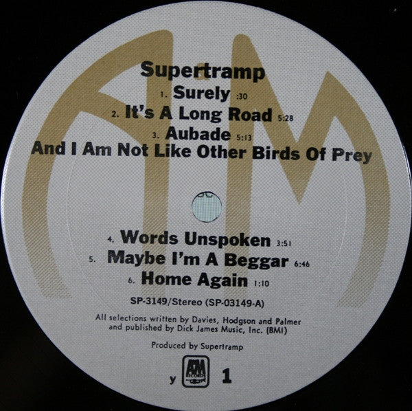 Supertramp : Supertramp (LP, Album, RE, RM)