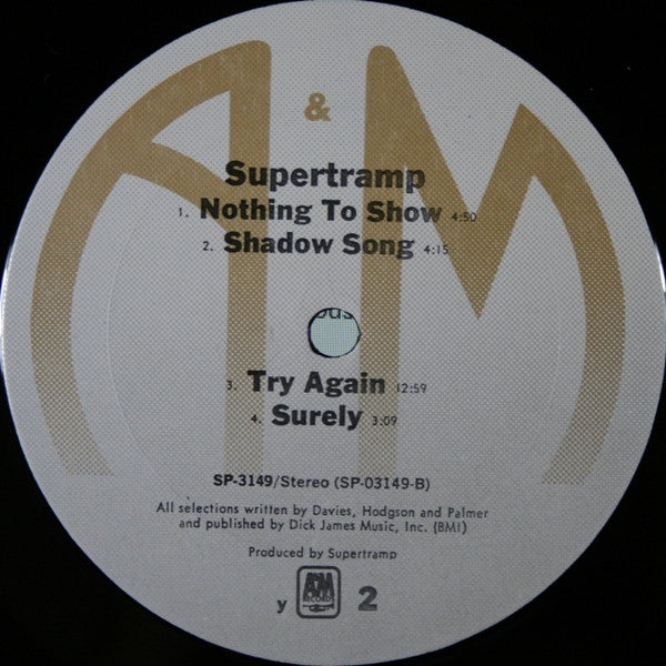 Supertramp : Supertramp (LP, Album, RE, RM)