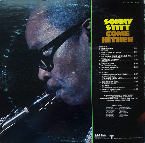 Sonny Stitt : Come Hither (LP, Album)