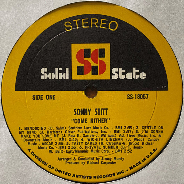 Sonny Stitt : Come Hither (LP, Album)