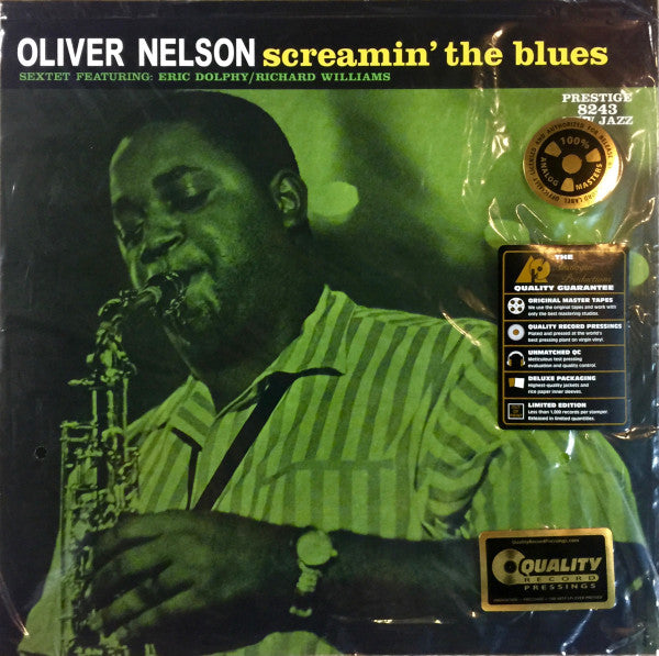 The Oliver Nelson Sextet Featuring: Eric Dolphy / Richard Williams : Screamin' The Blues (LP, Album, Num, RE, RM, 200)