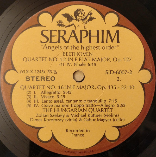 Beethoven*, The Hungarian Quartet : The Late Quartets (The Complete String Quartets, Vol. 3: Nos. 12-16 & Grosse Fuge) (4xLP + Box)