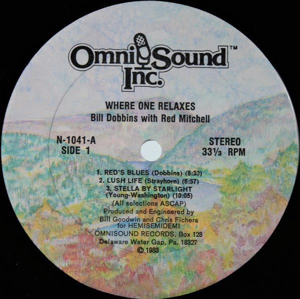 Bill Dobbins / Red Mitchell : Where One Relaxes (LP, Album, RE)