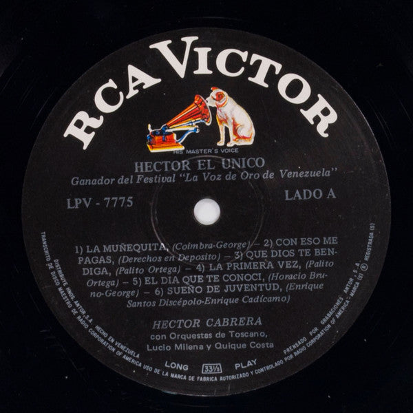 Hector Cabrera : Héctor ...El Único  (LP, Album, Mono)