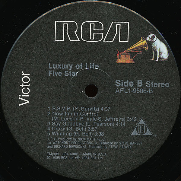 Five Star : Luxury Of Life (LP, Album)