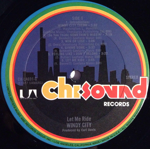 Windy City (2) : Let Me Ride (LP, Album, Ter)
