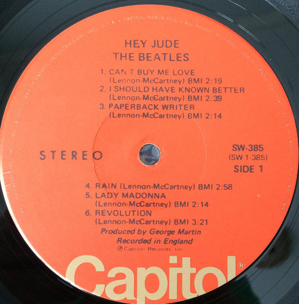 The Beatles : Hey Jude (LP, Comp, RE, Jac)