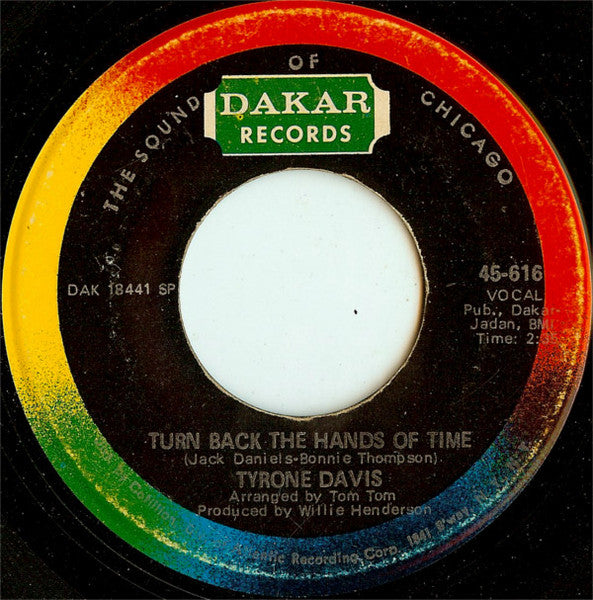 Tyrone Davis : Turn Back The Hands Of Time / I Keep Coming Back (7", Single, SP )