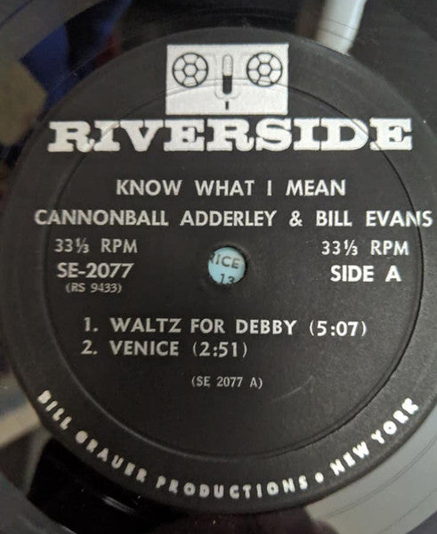Cannonball Adderley With Bill Evans : Know What I Mean? (7", Jukebox)