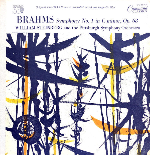 Brahms* - William Steinberg And The Pittsburgh Symphony Orchestra : Symphony No. 1 In C Minor (LP, Mono, Gat)