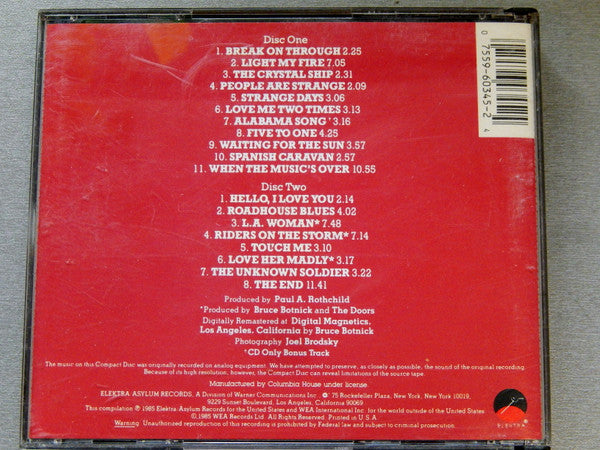 The Doors : The Best Of The Doors (2xCD, Comp, Club)
