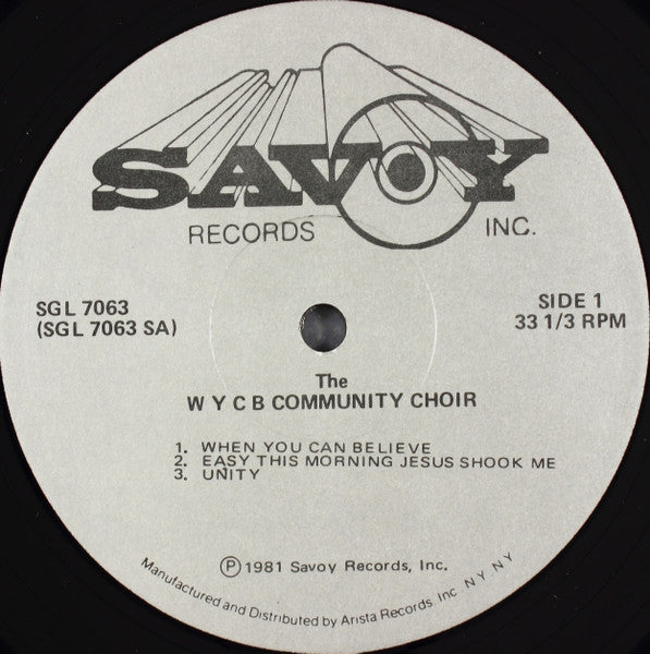 WYCB Community Choir : When You Can Believe (2xLP, Album)