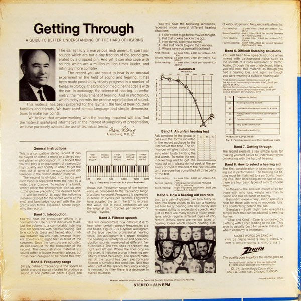 Unknown Artist : Getting Through: A Guide To Better Understanding The Hard Of Hearing (LP)